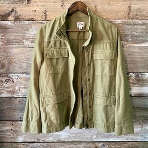 J.CREW-Re-Imagined Utility Jacket | Olive Green | Size Small 🌿